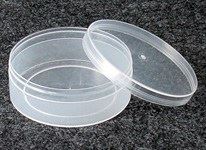 180430, Flat Round Polyethylene Containers